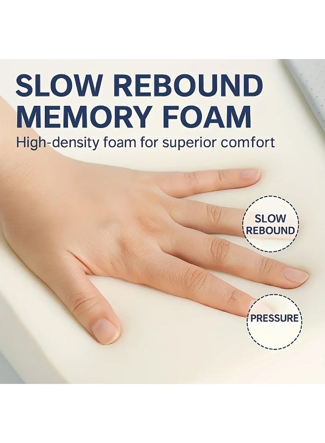 Ergonomic Memory Foam Seat Cushion with Tailbone Cutout – Slow Rebound High Density Orthopedic Sitting Pillow for Office Chair, Car Seat & Home Use – Pressure Relief Coccyx Support Cushion, Black (45x42x13 cm) - Image 5